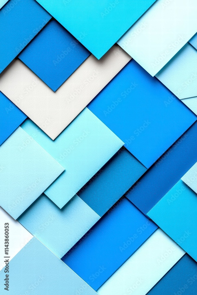 Abstract Blue and White Geometric Pattern Abstract Blue and White Geometric Pattern
