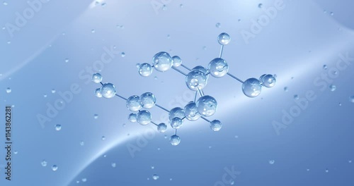 Wallpaper Mural L-arginine rotating molecular structure, 3d model of molecule, l-alpha-amino acid, looped video Torontodigital.ca