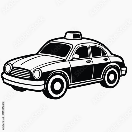 Vector illustration of Police car in blue color cartoon
White Background