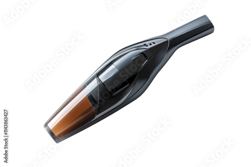 Cordless Handheld Vacuum Cleaner with Powerful Suction for Quick Cleanups Isolated on Transparent Background.