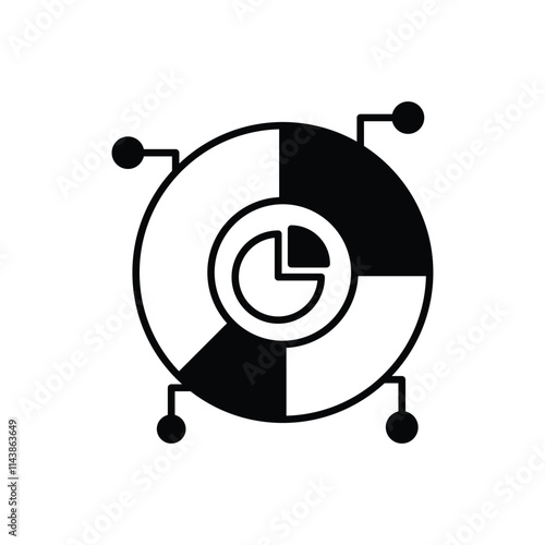 Multilevel Graph vector icon