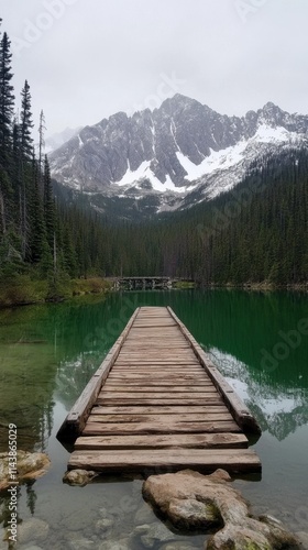 Wallpaper Mural Discover the stunning emerald green waters of Lake Emerald in the heart of Canada’s breathtaking wilderness Torontodigital.ca