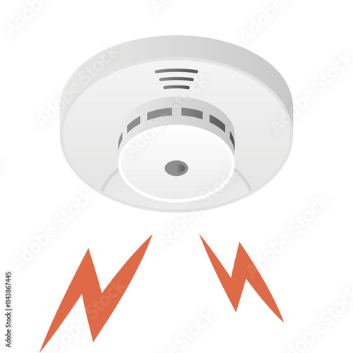 シンプルなイラスト_火災警報器
