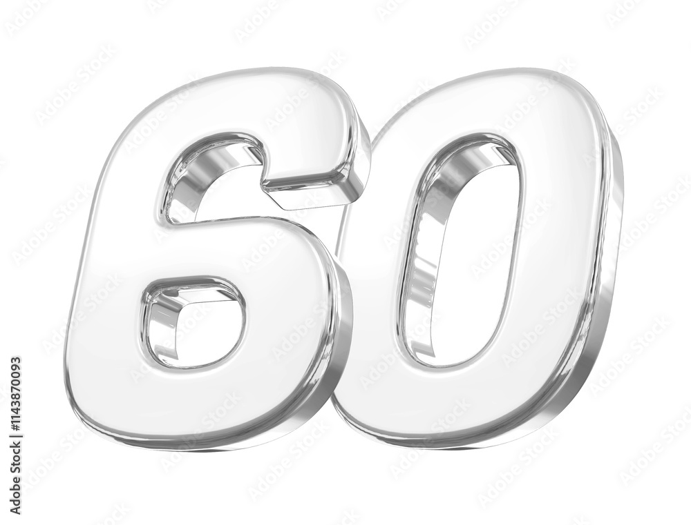 Silver Number 60 Silver Number 60