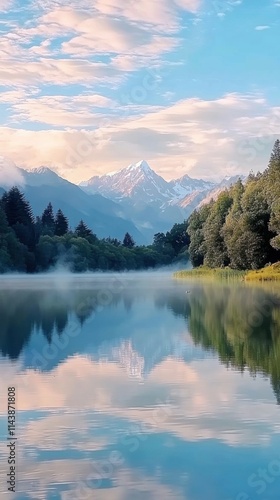 Wallpaper Mural Majestic reflections at Lake Matheson during a serene morning in New Zealand with stunning mountain views Torontodigital.ca