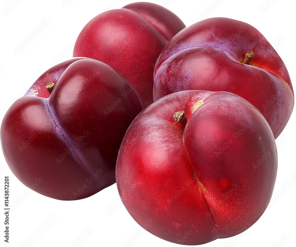Obraz premium Plum Fruit Illustration - Fresh and Delicious Isolated PNG