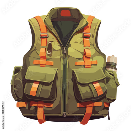 Illustration of various types of work clothes in vector format
