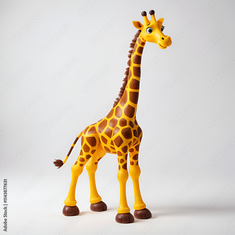 Obraz premium giraffe on white background