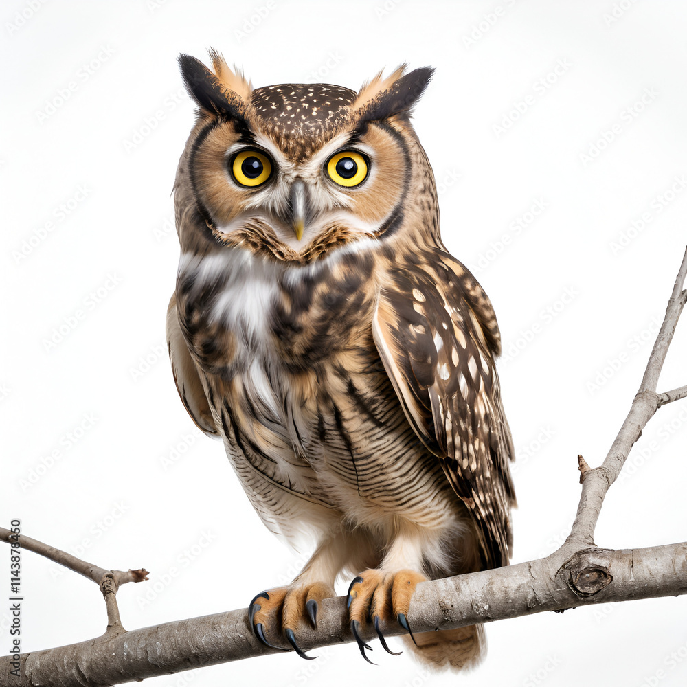 Naklejka premium owl on branch