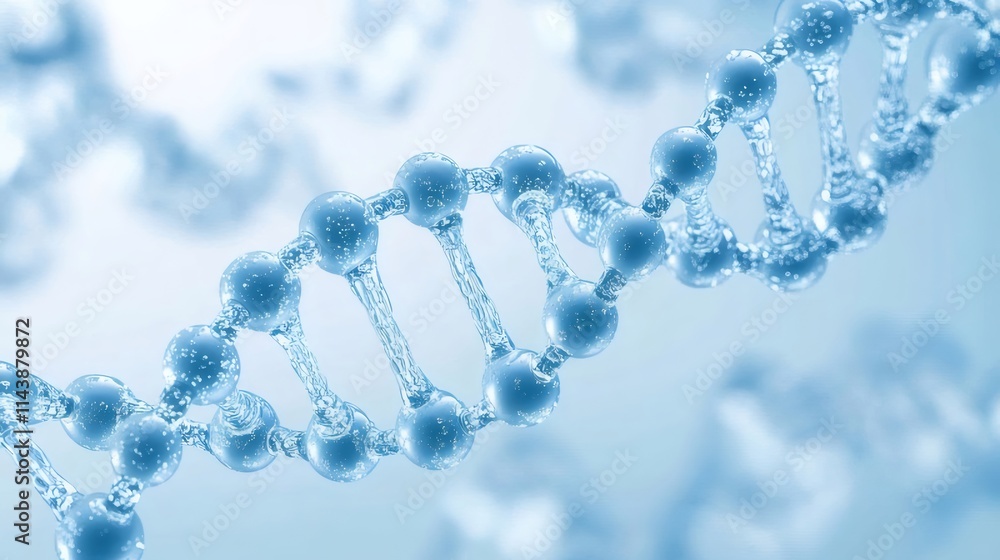 Abstract 3D rendering of a DNA double helix. Abstract 3D rendering of a DNA double helix.