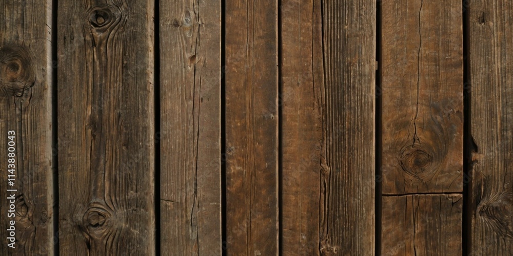 Naklejka premium Dark brown wooden plank background, wallpaper. Old grunge dark textured wooden background, The surface of the old brown wood texture.