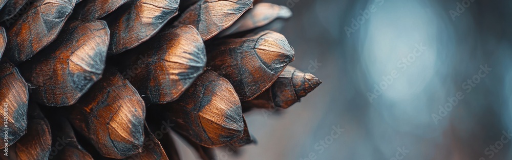 Exquisite details of pine cone scales showcasing nature's intricate design at dawn Exquisite details of pine cone scales showcasing nature's intricate design at dawn