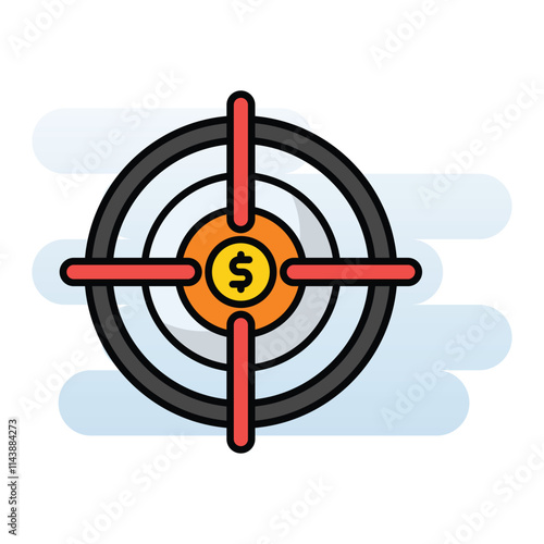 Financial Target vector icon