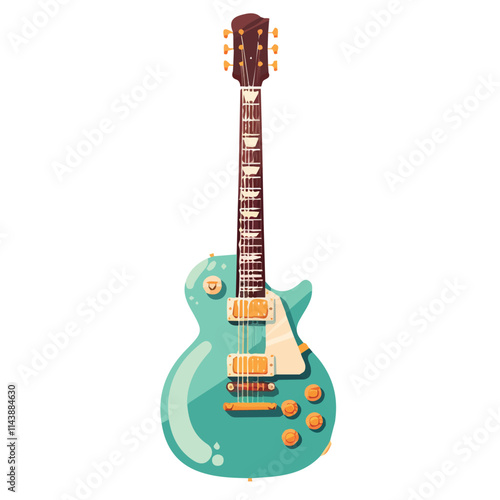 Vector illustration of a guitar