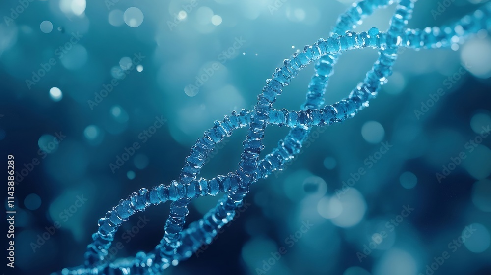 Abstract 3D rendering of DNA double helix structure. Abstract 3D rendering of DNA double helix structure.
