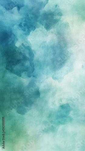 Swirling blue abstract watercolor textures creating a tranquil atmosphere in a subtle blend of colors