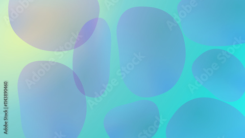 transparent blue oval shape with blue gradient background.