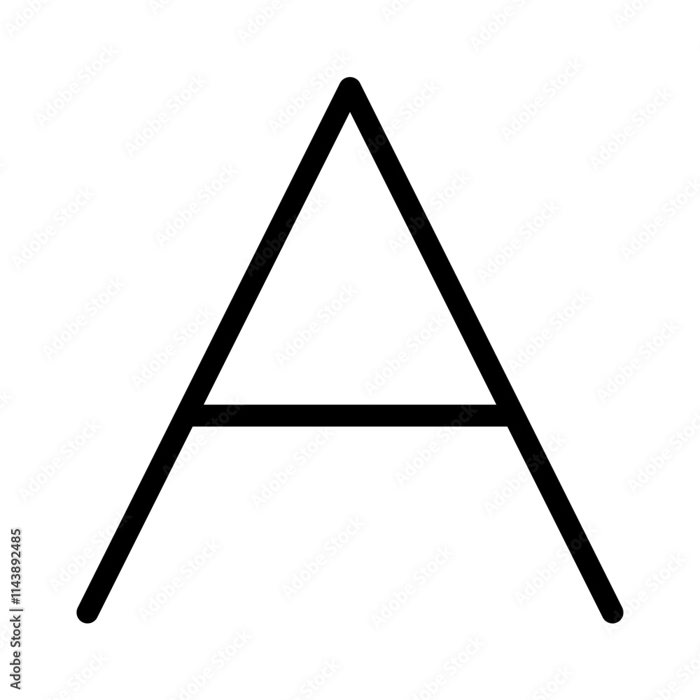 Letter A Icon Letter A Icon