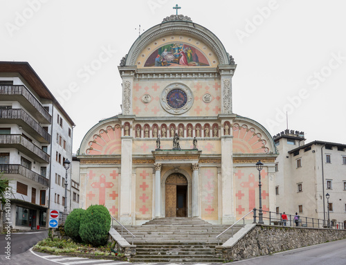  Church of Santa Maria Nascente in Pieve di Cadore, Dolomites, Italy