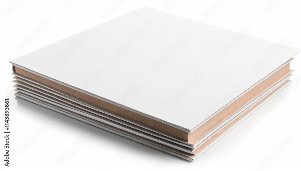 Stack of Blank White Books, Studio Photography Stack of Blank White Books, Studio Photography