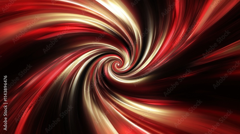 Abstract red and gold swirling spiral vortex. Abstract red and gold swirling spiral vortex.