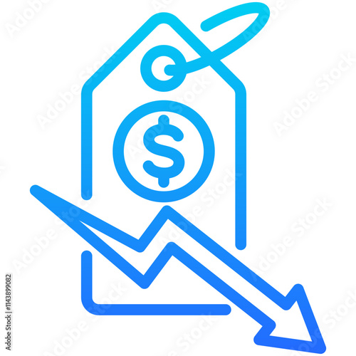 Price Down Icon