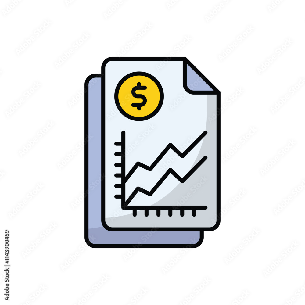 Business Reports vector icon Business Reports vector icon
