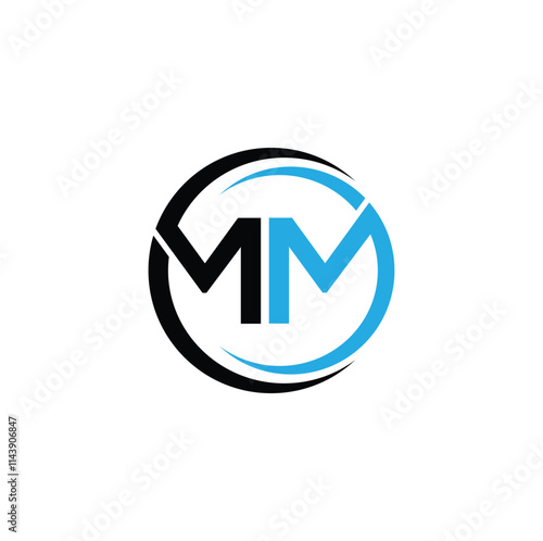Free Download Letter MM Brand Identity Logo Design Vector illustration template - GFXLoad