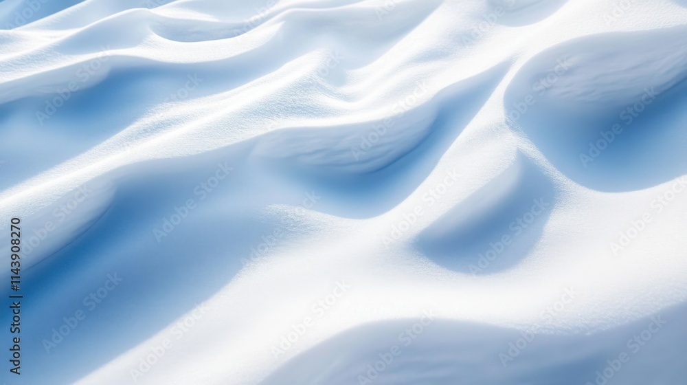 Textured surface of fresh snow showcasing soft white layers under gentle light in a winter landscape Textured surface of fresh snow showcasing soft white layers under gentle light in a winter landscape