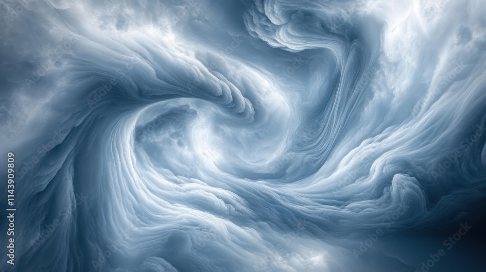 Swirling clouds form intricate patterns showcasing dynamic shades of gray and blue in a dramatic display of atmospheric movement Swirling clouds form intricate patterns showcasing dynamic shades of gray and blue in a dramatic display of atmospheric movement