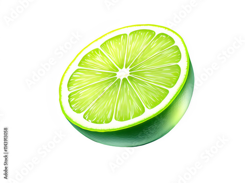 fruit on white background, 