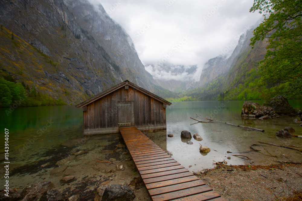 Obersee is a small natural lake in Germany Obersee is a small natural lake in Germany