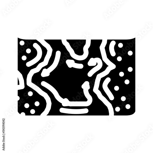 map of ocean currents world ocean glyph icon vector. map of ocean currents world ocean sign. isolated symbol illustration