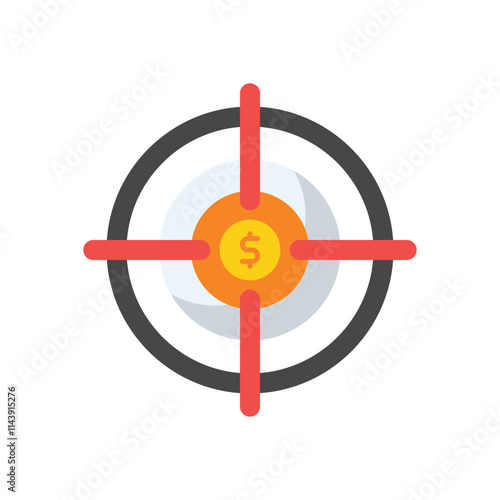 Financial Target vector icon
