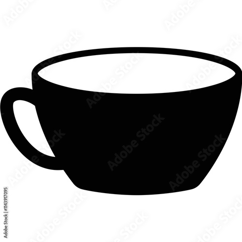 Simple vector icon tea cup