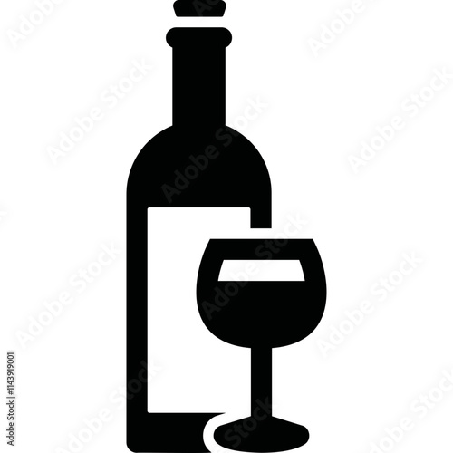 Simple vector icon wine
