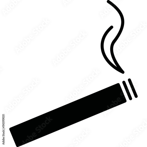 Simple vector icon cigarette
