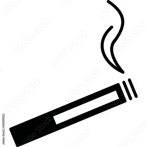 Simple vector icon cigarette
