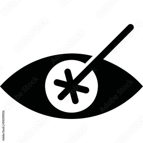 Simple vector icon vision correction