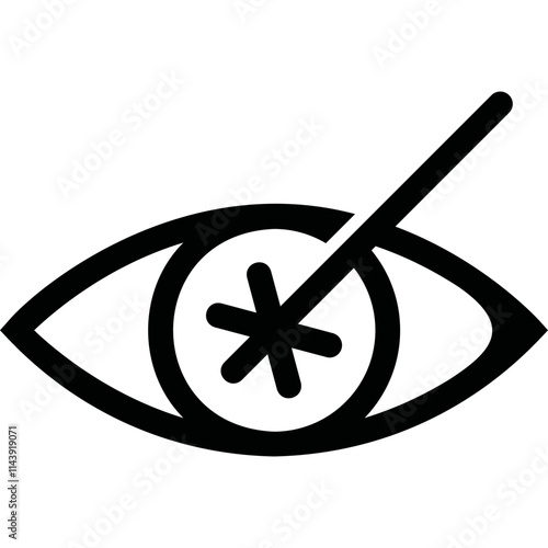 Simple vector icon vision correction
