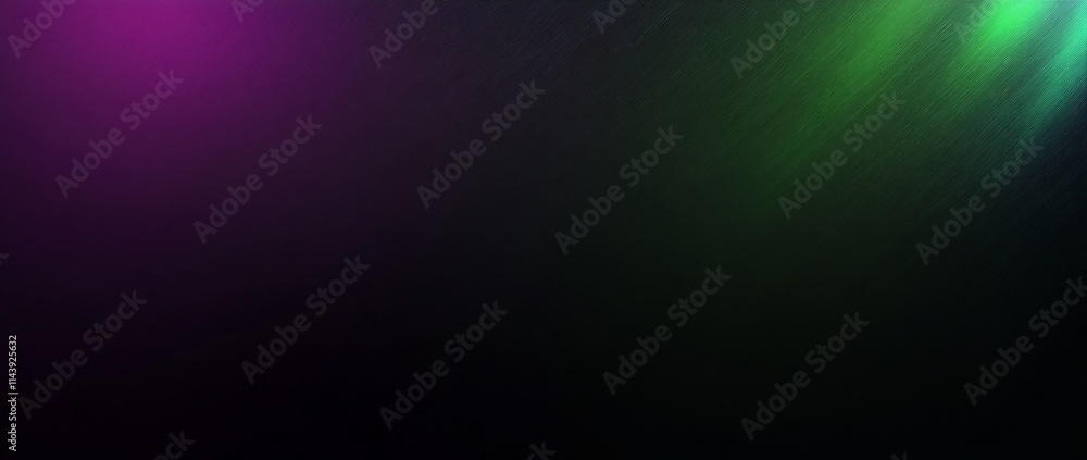 Abstract dark background with purple and green light leaks. Abstract dark background with purple and green light leaks.