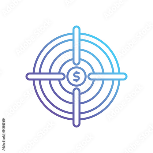 Financial Target vector icon