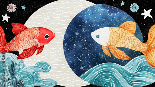 Cosmic Goldfish: Two golden...