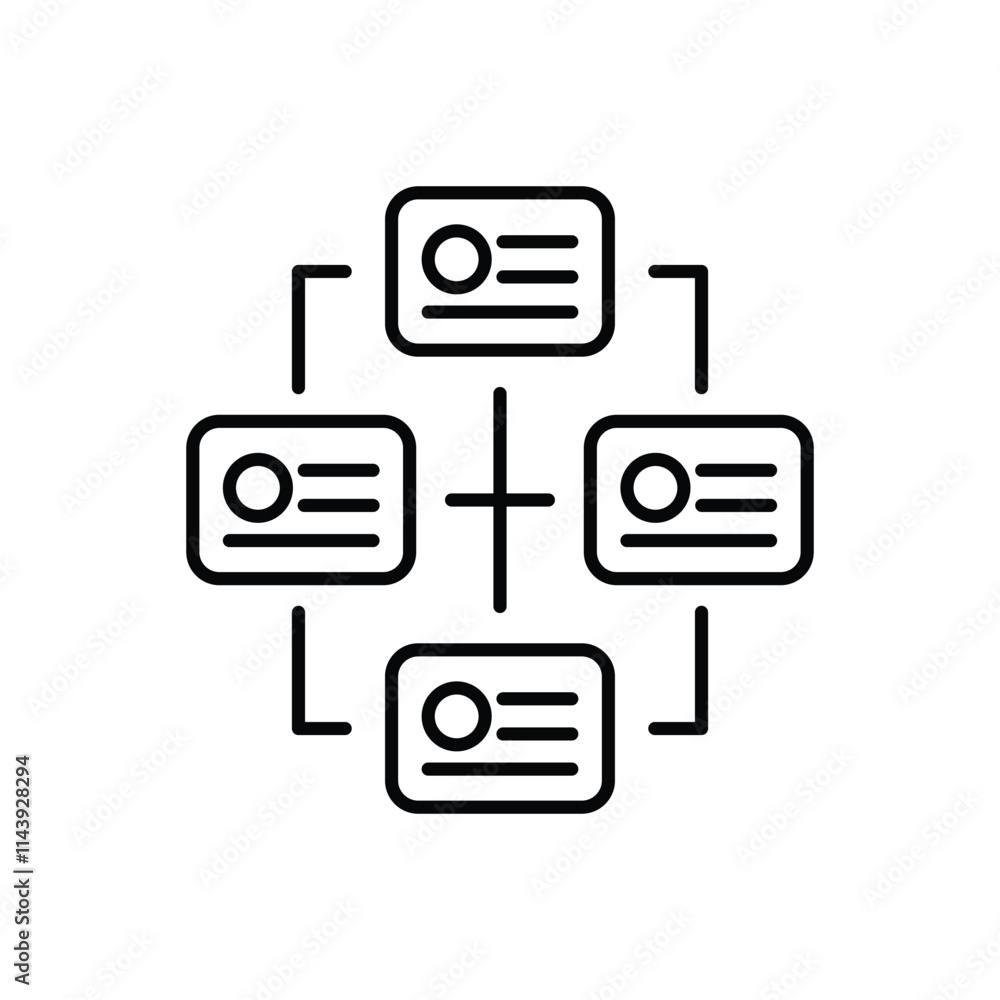 Planning Structure vector icon Planning Structure vector icon
