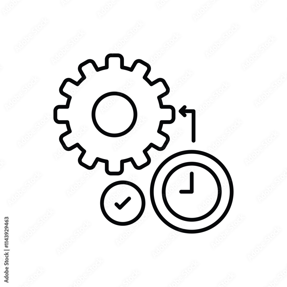 Time Management vector icon Time Management vector icon