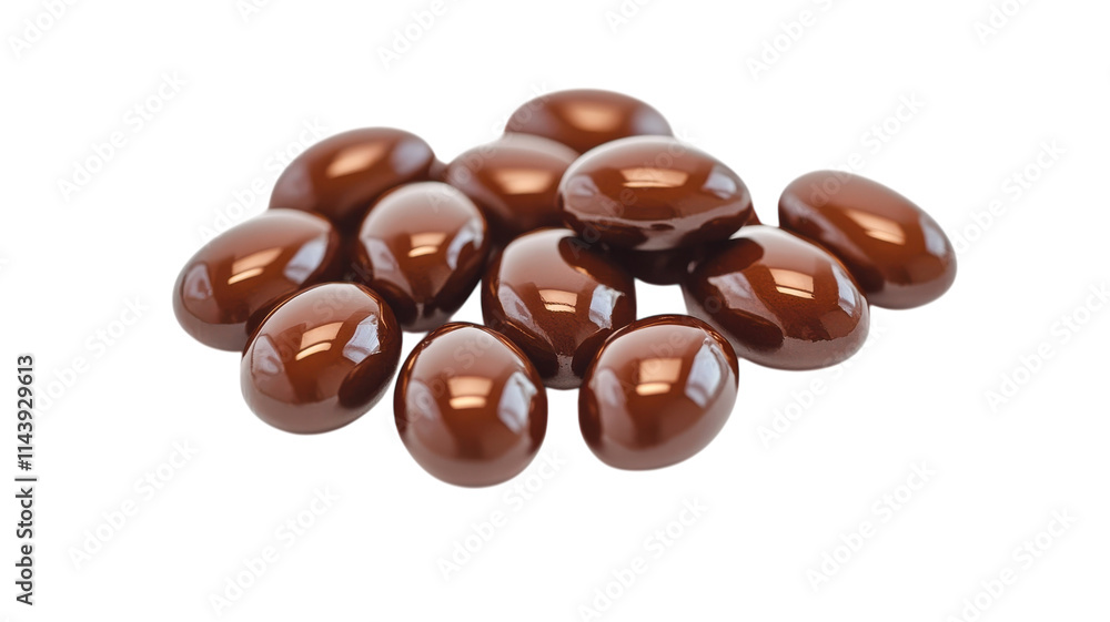 An Exquisite Pile of Brown Coffee Beans with a Shiny Surface Perfect for Coffee Lovers and Culinary Arts. An Exquisite Pile of Brown Coffee Beans with a Shiny Surface Perfect for Coffee Lovers and Culinary Arts.