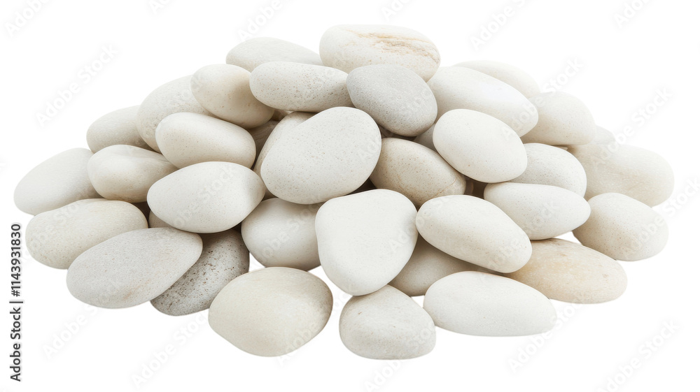 A Serene Composition of Smooth White Pebbles Stacked Neatly for Relaxing Design Projects and Tranquil Decorative Uses. A Serene Composition of Smooth White Pebbles Stacked Neatly for Relaxing Design Projects and Tranquil Decorative Uses.