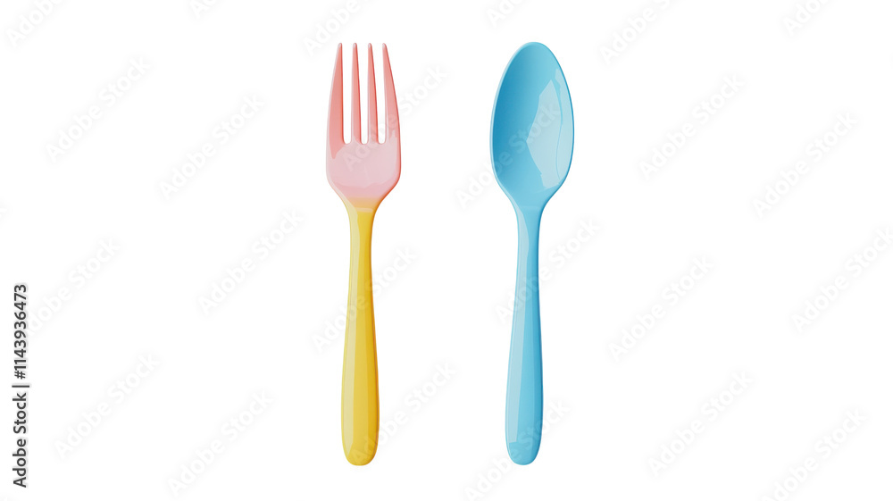 Enhance Your Culinary Collection with This Stylish Plastic Fork and Spoon Set on a Clean White Background for a Bright and Fresh Dining Experience. Enhance Your Culinary Collection with This Stylish Plastic Fork and Spoon Set on a Clean White Background for a Bright and Fresh Dining Experience.