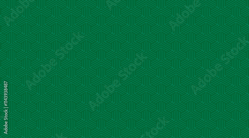 Pattern design with line | Seamless pattern design with geometric shape | Line pattern design with green color