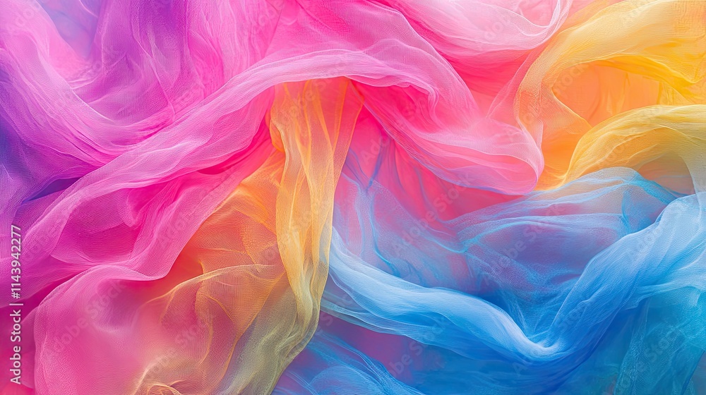 A vibrant abstract background with swirling ribbons of neon pink, electric blue, and vivid yellow. The flowing colors blend seamlessly, creating an energetic and dynamic composition. A vibrant abstract background with swirling ribbons of neon pink, electric blue, and vivid yellow. The flowing colors blend seamlessly, creating an energetic and dynamic composition.